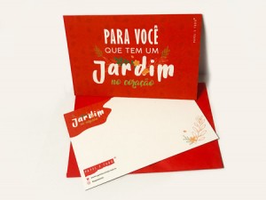 CARTÃO TIPOGRÁFICO – JARDIM